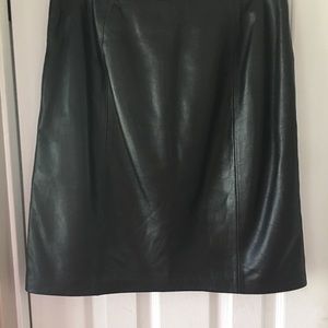 Alfani Black leather skirt